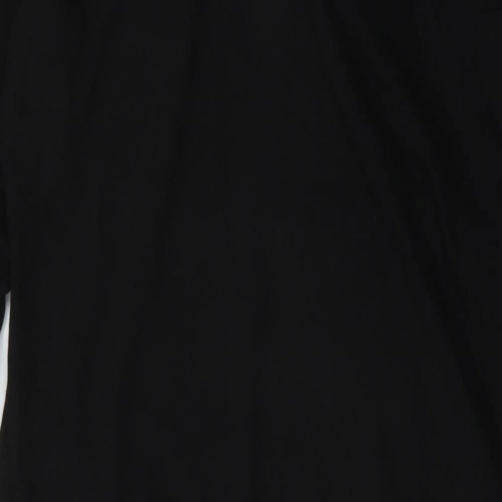 Marks and Spencer Womens Black Polyester Jumper Dress Size 22 Round Neck Pullover