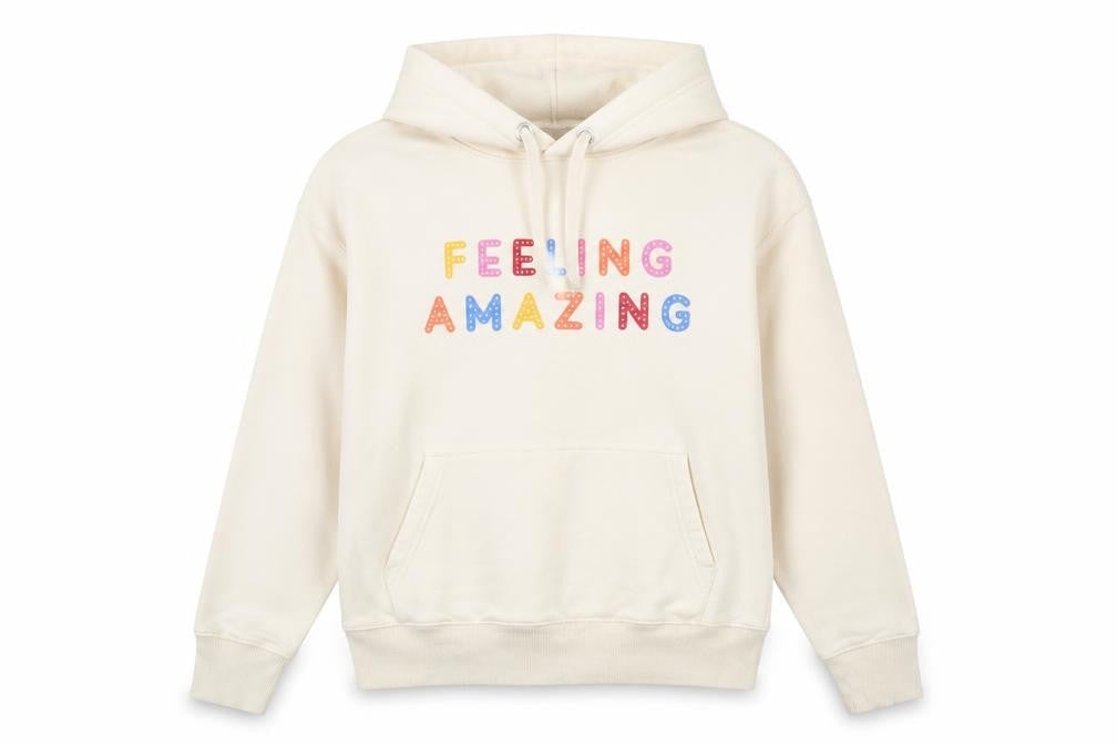 Stanley Stella Womens Beige Cotton Pullover Hoodie Size XS Pullover