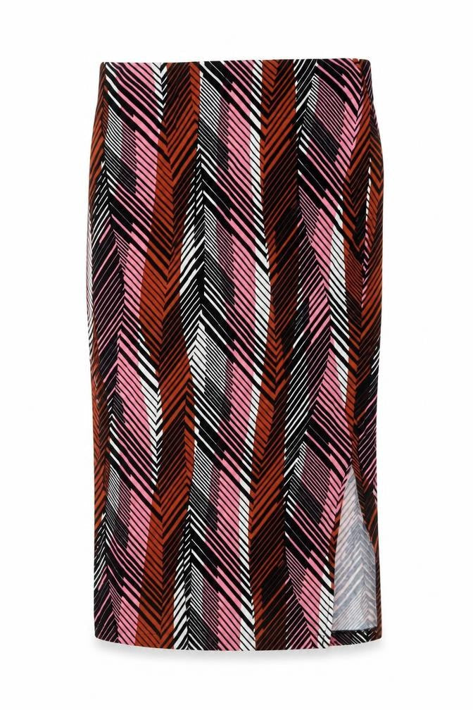 Dorothy Perkins Womens Multicoloured Geometric Viscose Bandage Skirt Size 8