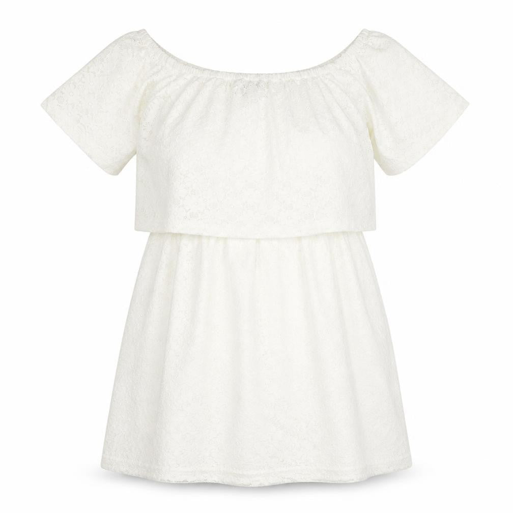 Fashion Union Womens Ivory Nylon Mini Size 10 Boat Neck Pullover