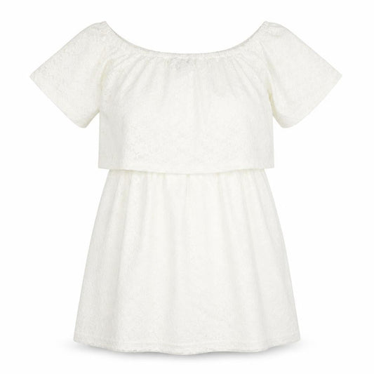 Fashion Union Womens Ivory Nylon Mini Size 10 Boat Neck Pullover