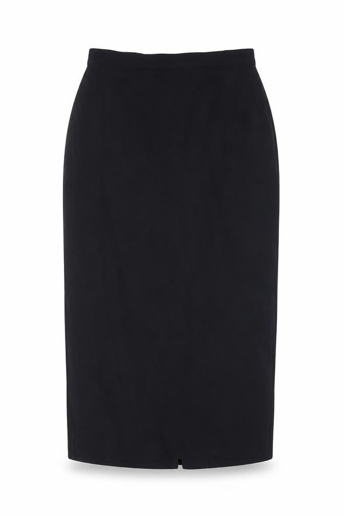 Marks & Spencer Womens Blue Polyester Straight & Pencil Skirt Size 10 Zip