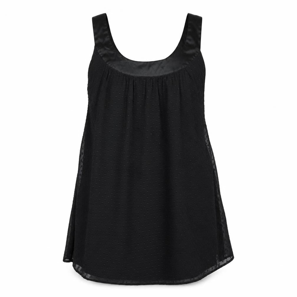 Miss Selfridge Womens Black Polyester Shift Size 12 Scoop Neck Pullover - Belted Pockets