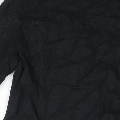SF Collection Womens Black Jacket Size 12 Tie
