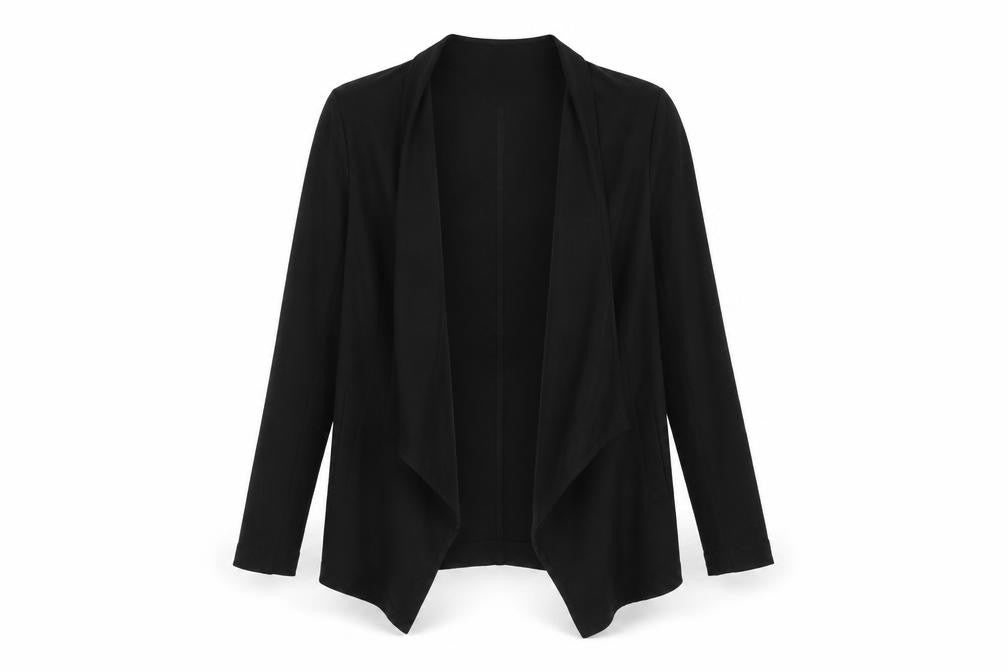 Mohito Womens Black Polyester Kimono Blouse Size 8 V-Neck - Open