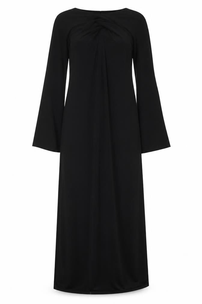 ASOS Womens Black Polyester A-Line Size 12 Boat Neck Pullover