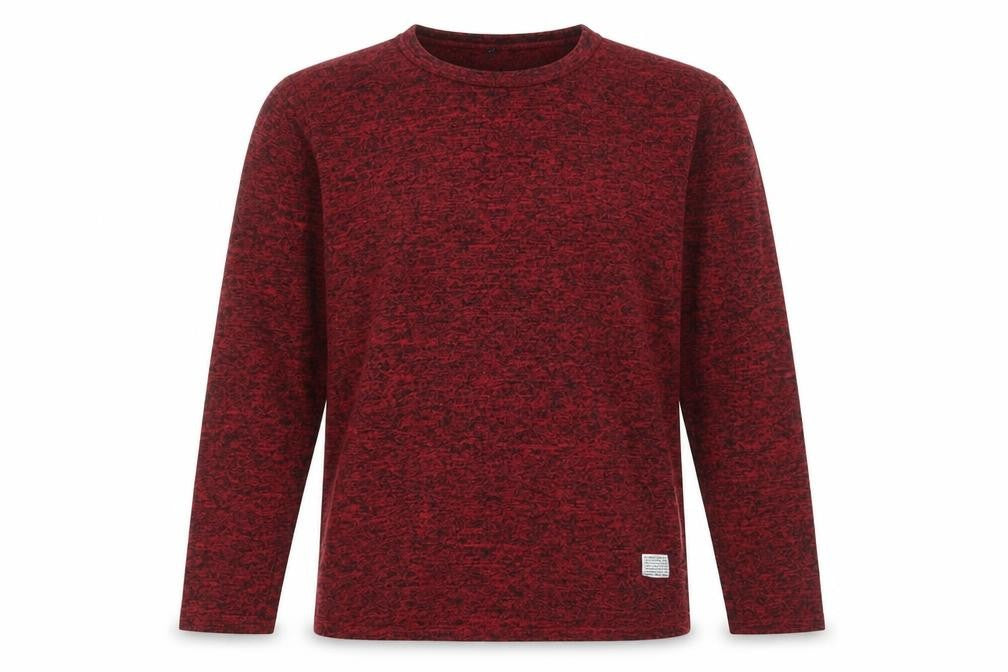 H&M Mens Red Polyester Pullover Sweatshirt Size M