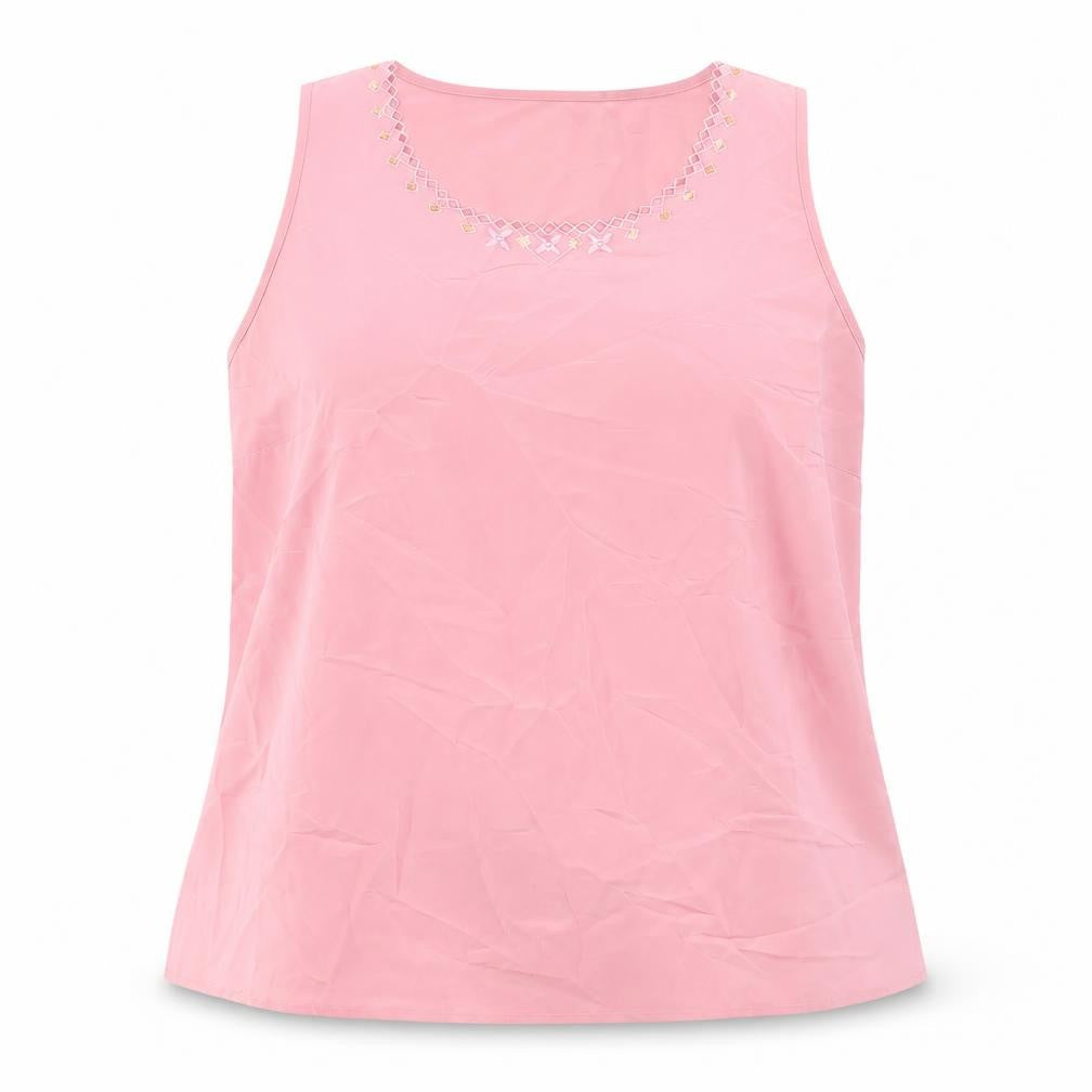 Kaleidoscope Womens Pink Polyester Basic Tank Size 18 Scoop Neck - Embroidered, Sequins
