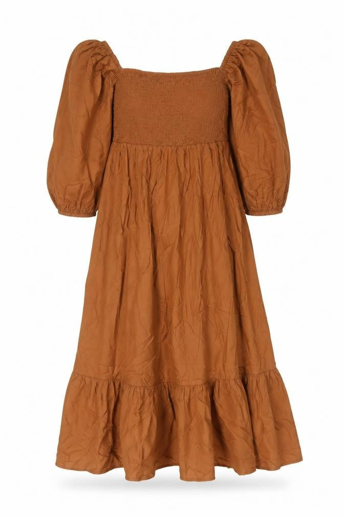 Urban Outfitters Womens Brown Cotton A-Line Size S Square Neck Pullover