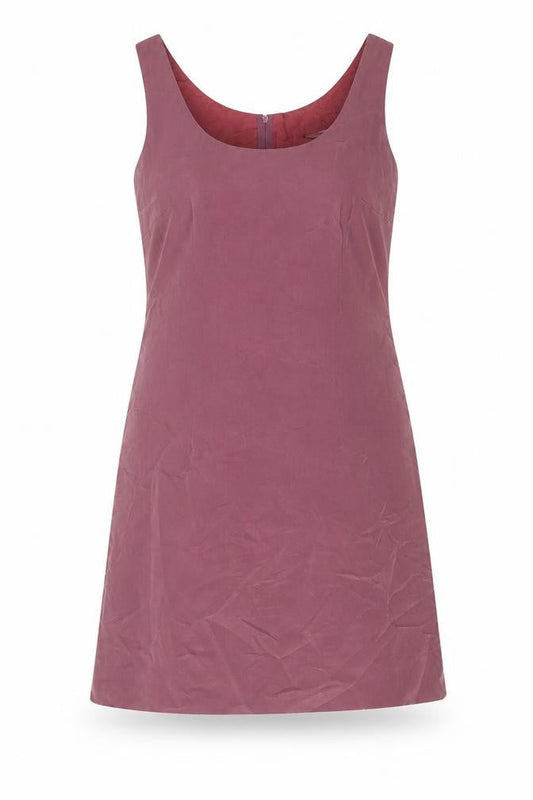 New Look Womens Purple Viscose A-Line Size 12 Scoop Neck Zip