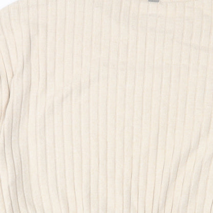Gilly Hicks Womens Beige Polyester Pullover Sweatshirt Size XL Pullover
