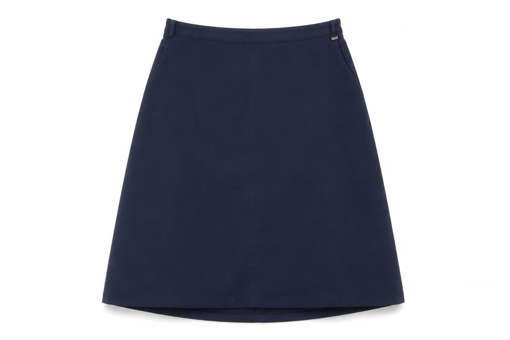 Esprit Womens Blue Polyester A-Line Skirt Size 12 Zip