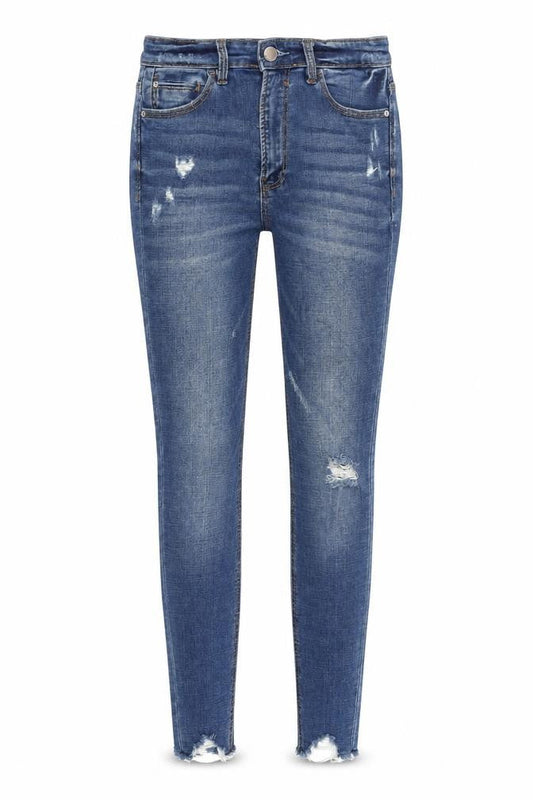 Stradivarius Womens Blue Cotton Skinny Jeans Size 8 L27 in Regular Zip