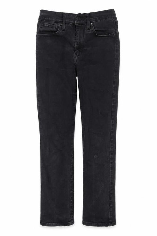 Levi's Womens Black Cotton Straight Jeans Size 27 in L29 in Regular Zip