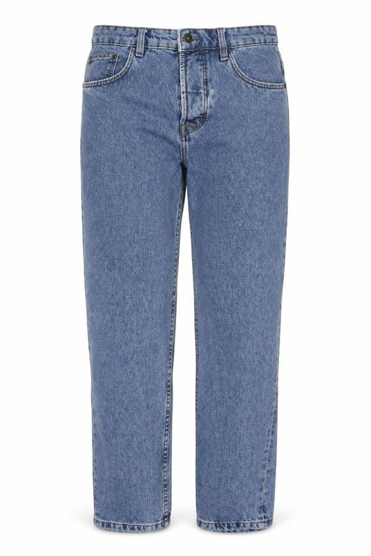 House of Denim Womens Blue Cotton Straight Jeans Size 30 in L30 in Regular Zip