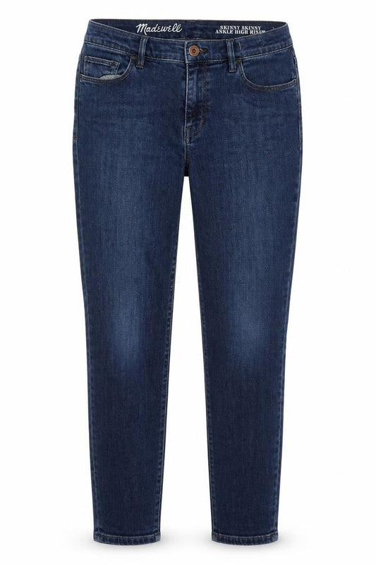Madewell Womens Blue Cotton Skinny Jeans Size 28 in L28 in Regular Zip