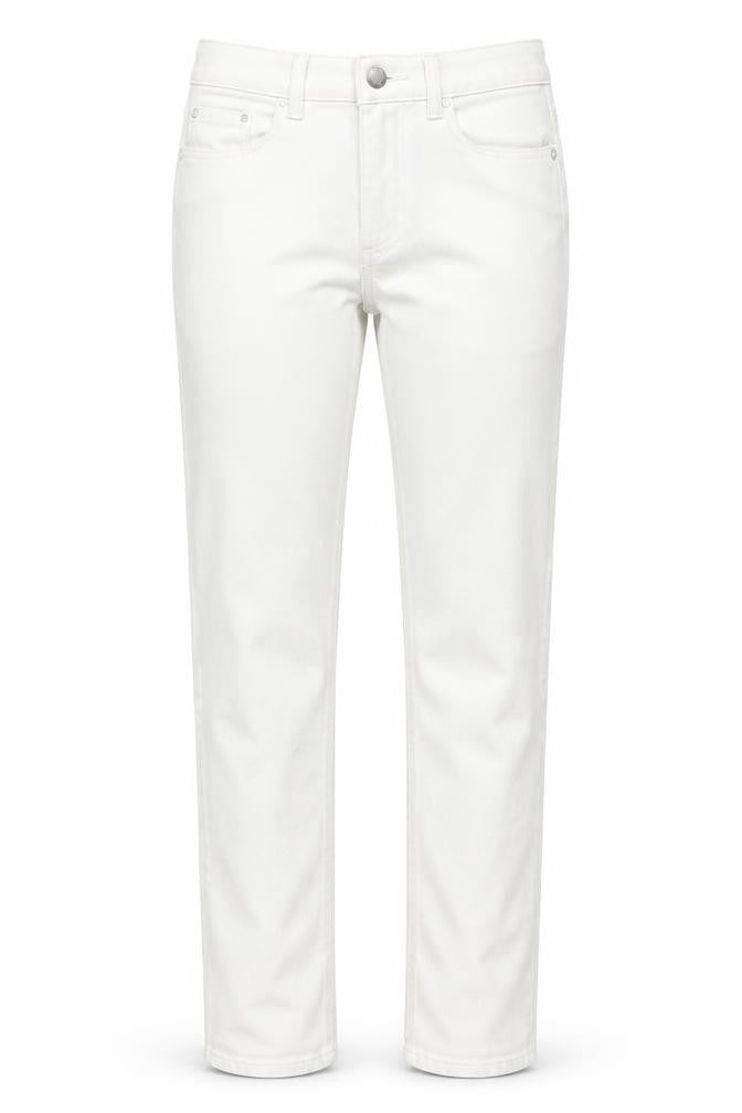Marks & Spencer Womens White Cotton Skinny Jeans Size 8 L27 in Regular Zip