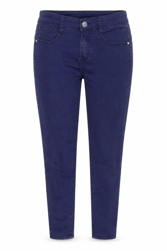 Fashion Denim Womens Blue Cotton Skinny Jeans Size M L26 in Regular Zip