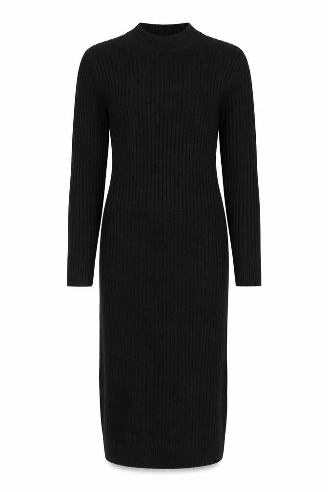 Marks & Spencer Womens Black Polyester Jumper Dress Size XS Round Neck Pullover