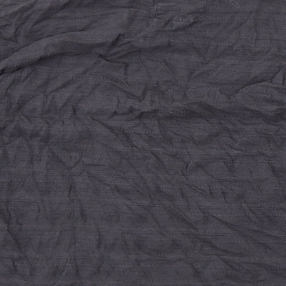 Jack Wills Womens Grey Cotton Basic Blouse Size 8 Boat Neck