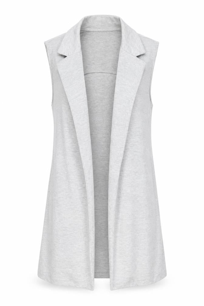 New Look Womens Grey Gilet Blazer Size 10