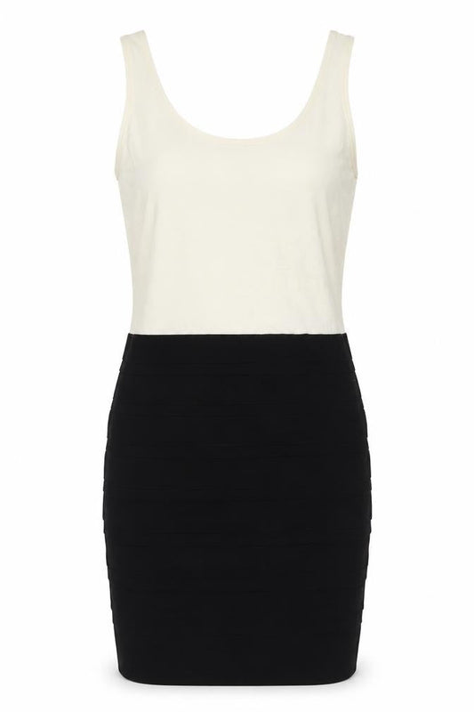 Mango Womens Ivory Polyester Bodycon Size XL Scoop Neck Pullover