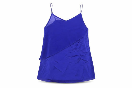 Coast Womens Blue Polyester Camisole T-Shirt Size 10 V-Neck