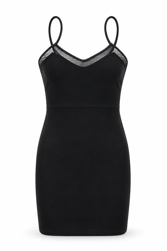 Missguided Womens Black Polyester Bodycon Size 8 V-Neck Pullover