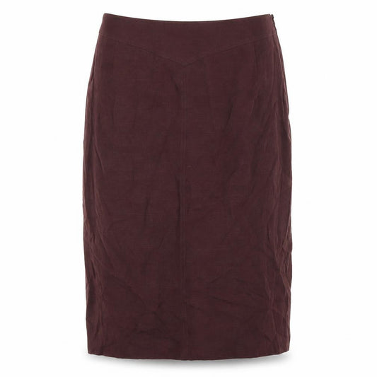 Country Casuals Womens Purple Modal Straight & Pencil Skirt Size 12 Zip
