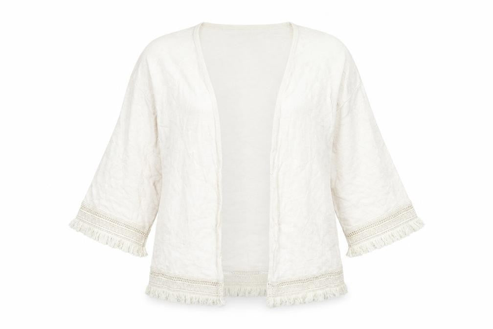 Dorothy Perkins Womens Ivory V-Neck Cotton Cardigan Jumper Size M