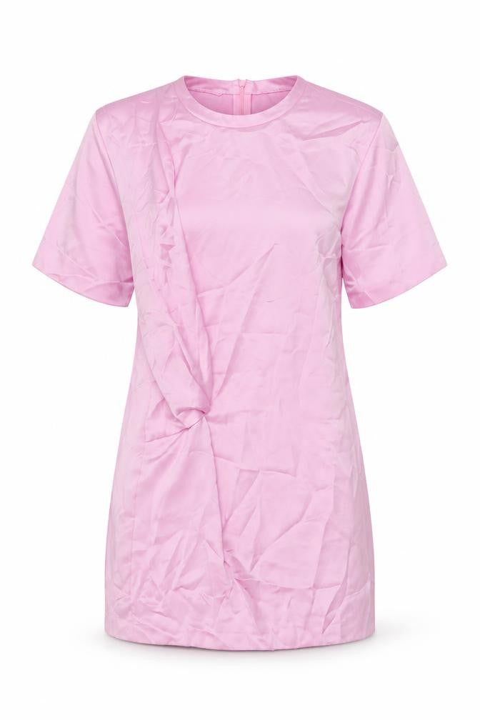 Zara Womens Pink Polyester Mini Size S Round Neck Zip