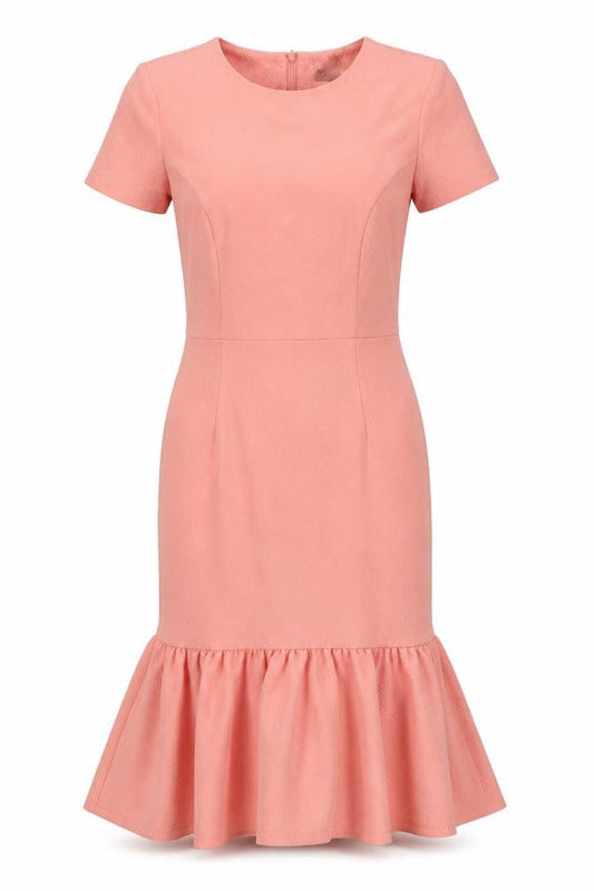 ASOS Womens Pink Polyester Mermaid Size 10 Crew Neck Zip