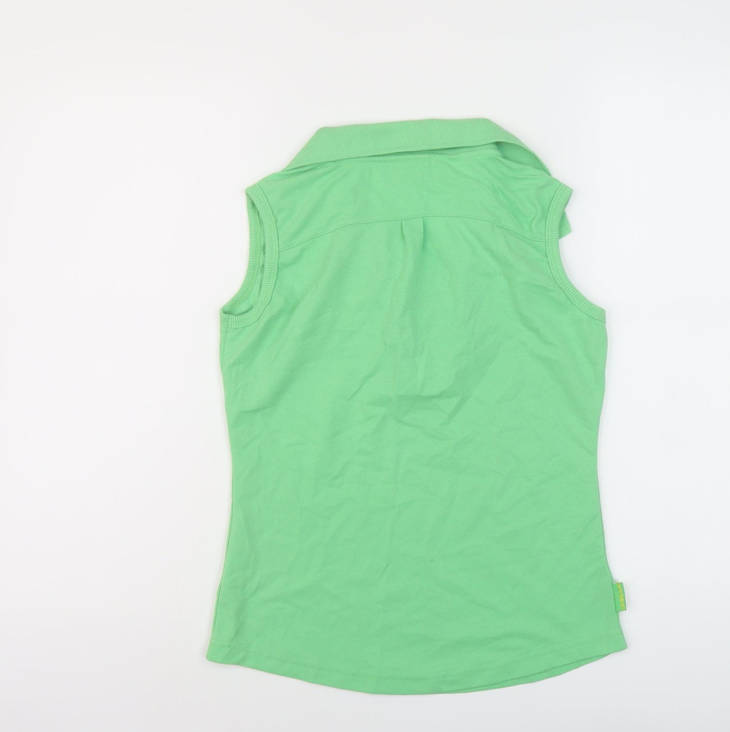 LA Gear Womens Green Polyester Basic Polo Size 12 Collared