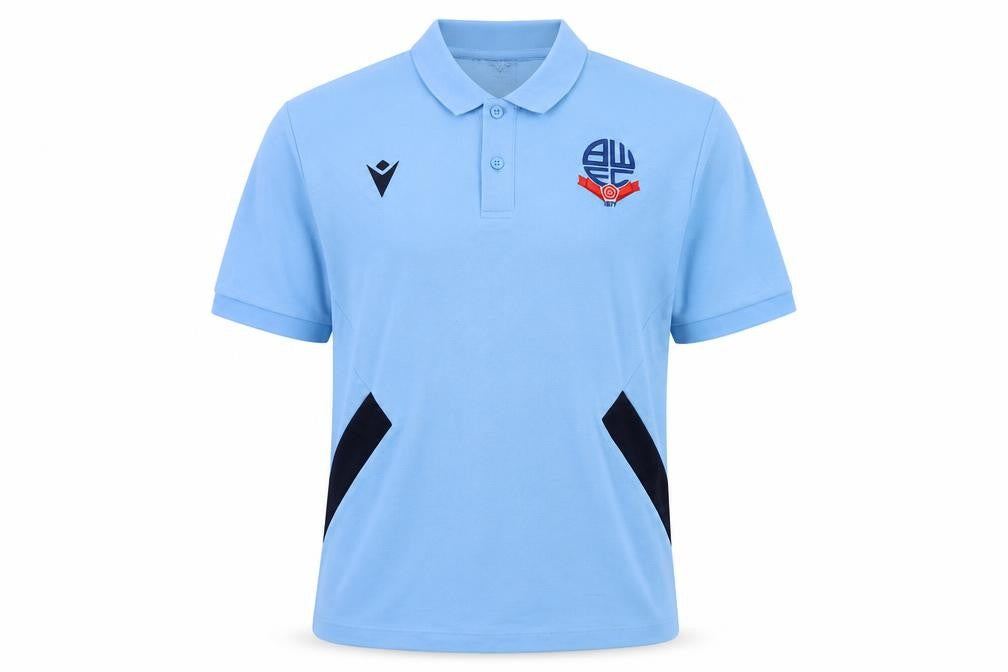 Macron Mens Blue Cotton Polo Size M Collared Button