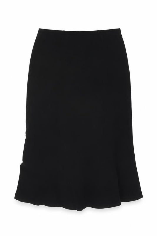 Amber Womens Black Polyester A-Line Skirt Size 16