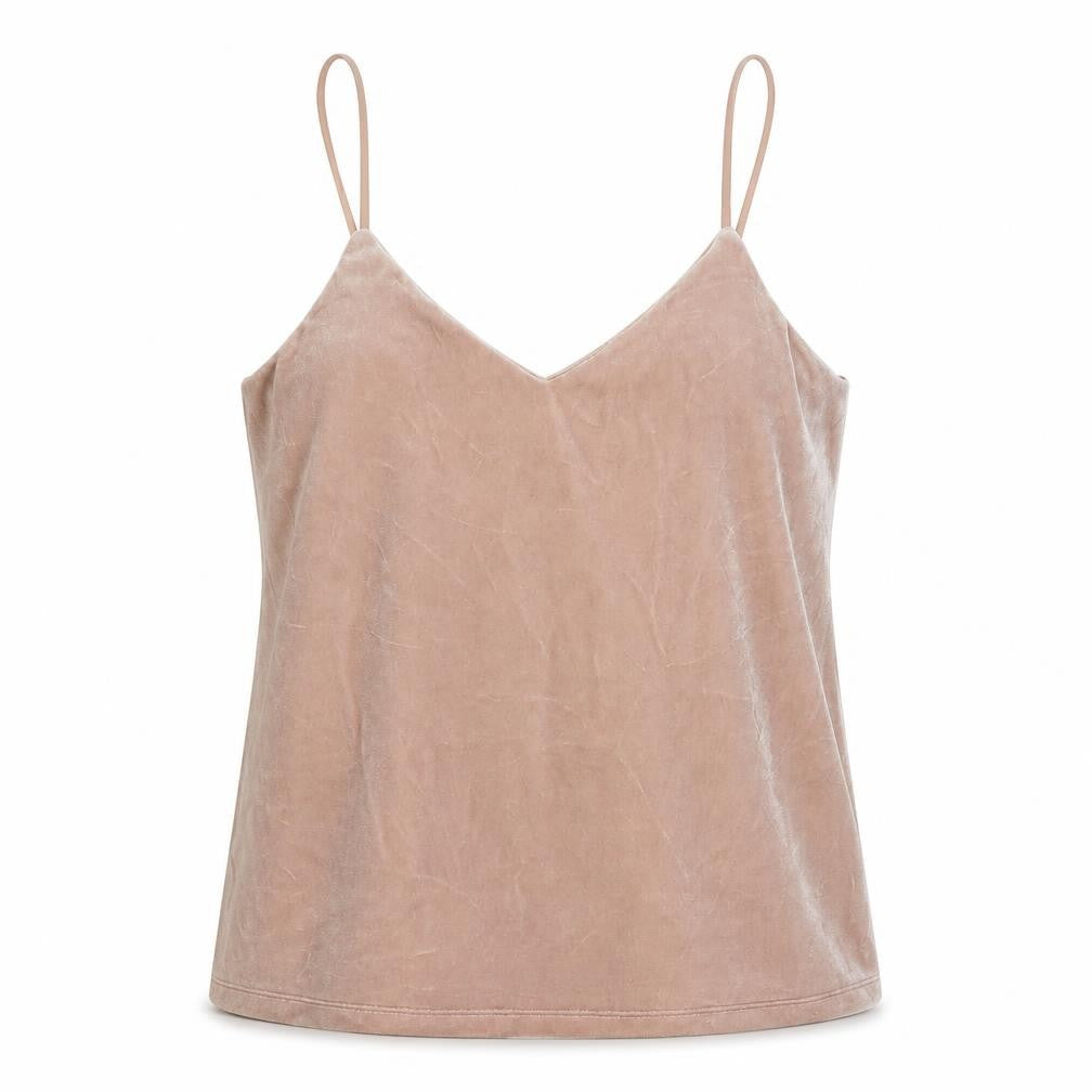 H&M Womens Pink Polyester Camisole Tank Size S V-Neck