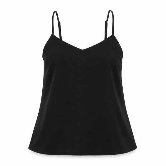 Marks and Spencer Womens Black Polyester Camisole Blouse Size 8 V-Neck