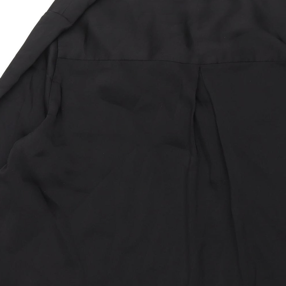 H&M Womens Black Polyester Shift Size XL V-Neck Pullover