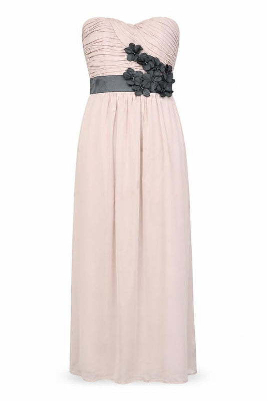 H&M Womens Pink Polyester Ball Gown Size 6 Sweetheart Zip