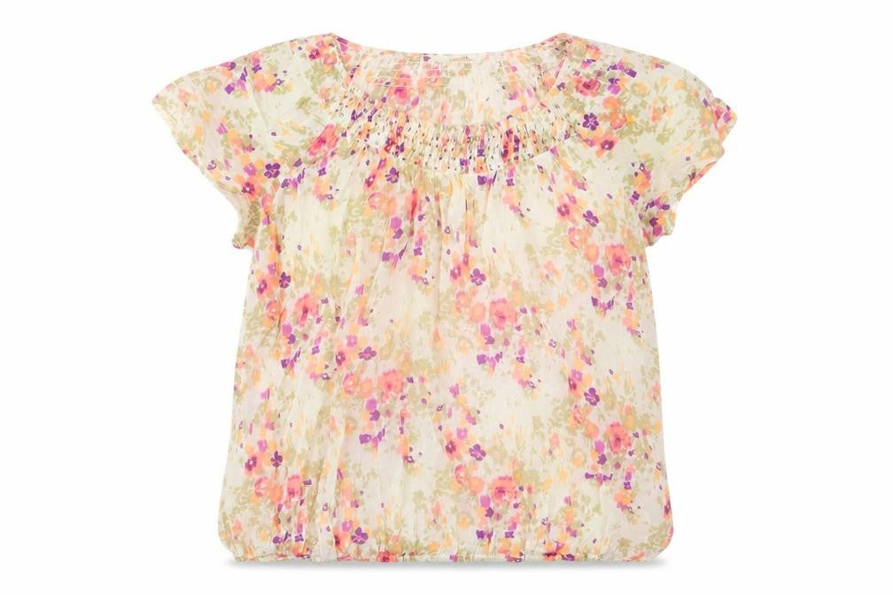 BHS Womens Multicoloured Geometric Cotton Basic T-Shirt Size 14 Scoop Neck - Sequins