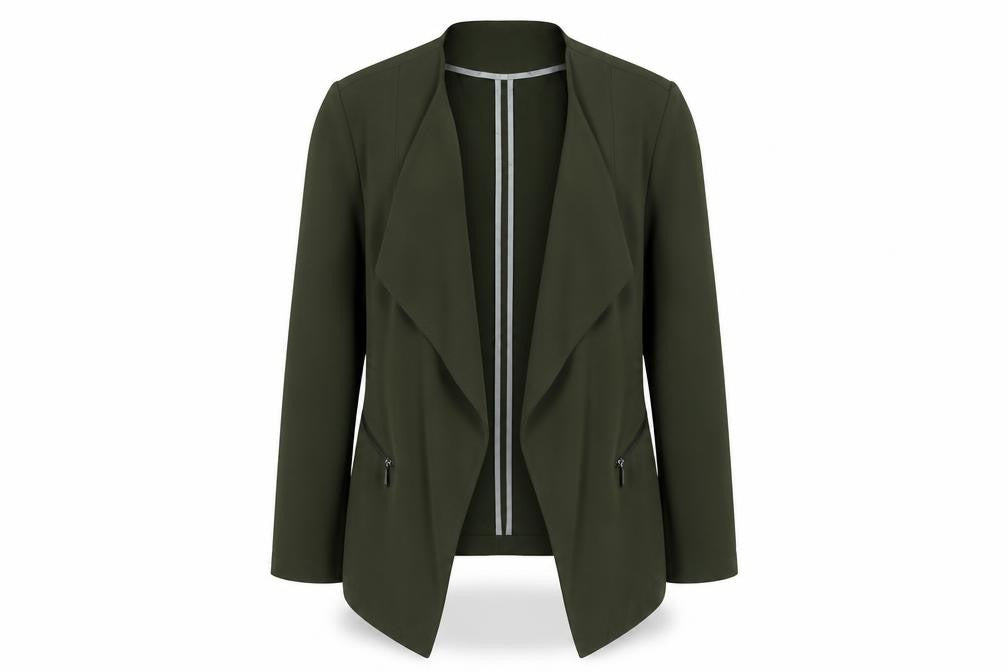Dorothy Perkins Womens Green Jacket Blazer Size 8 - Open Back