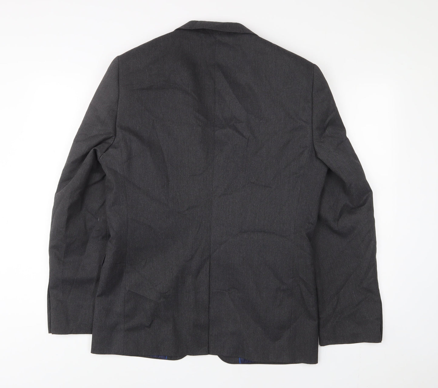 NEXT Mens Grey Polyester Jacket Suit Jacket Size 38 Regular