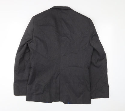 Next Mens Grey Polyester Jacket Suit Jacket Size 38 Regular