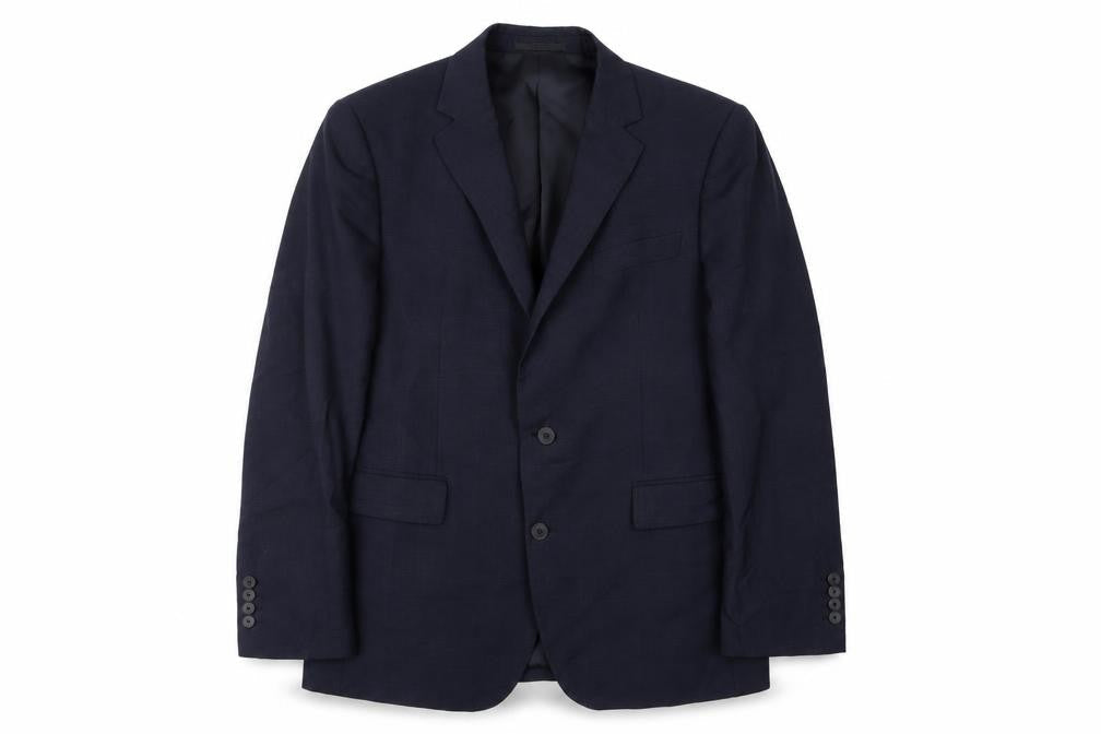 Chester Mens Blue Wool Jacket Suit Jacket Size 40 Regular