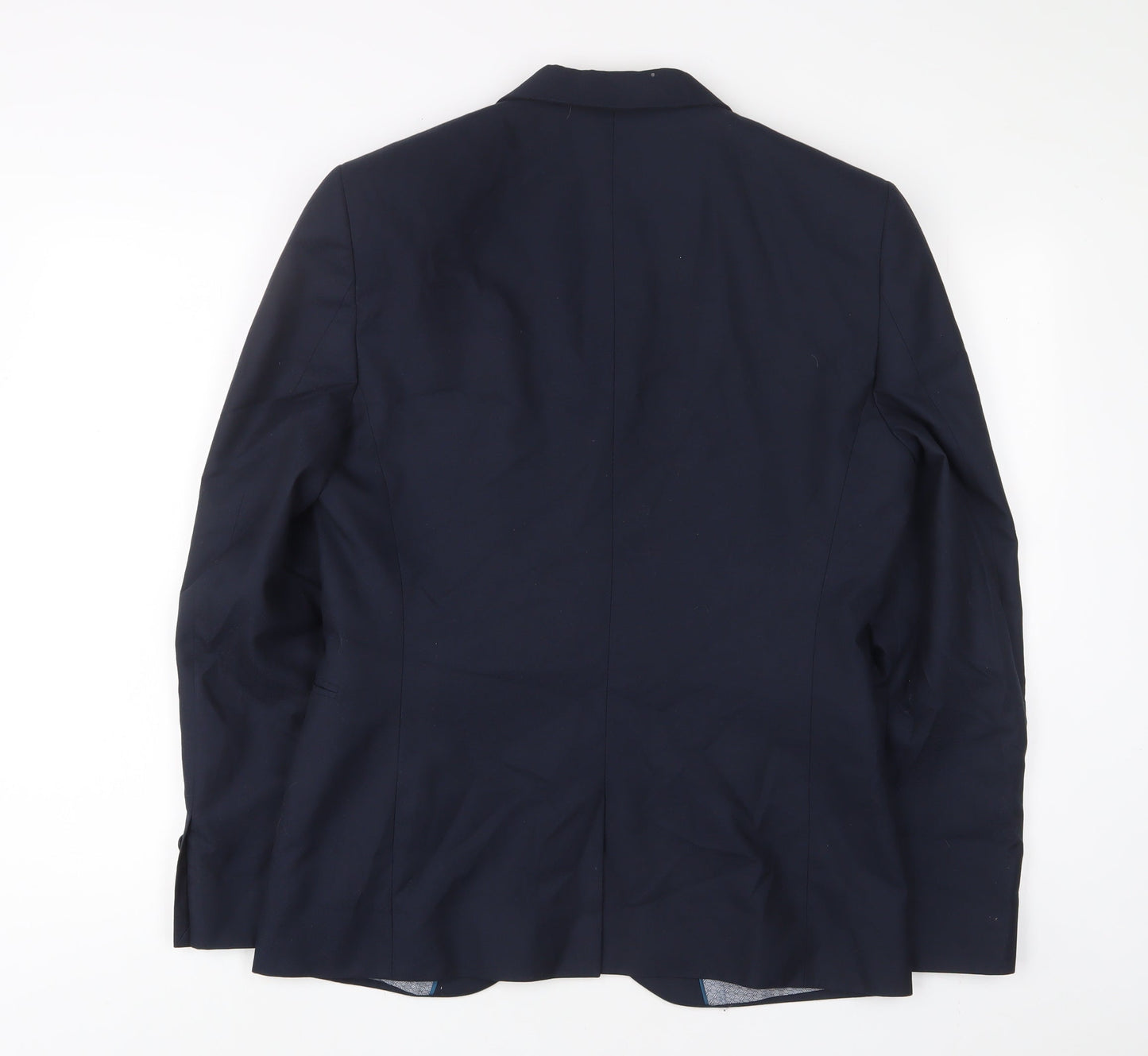 NEXT Mens Blue Polyester Jacket Suit Jacket Size 40 Regular
