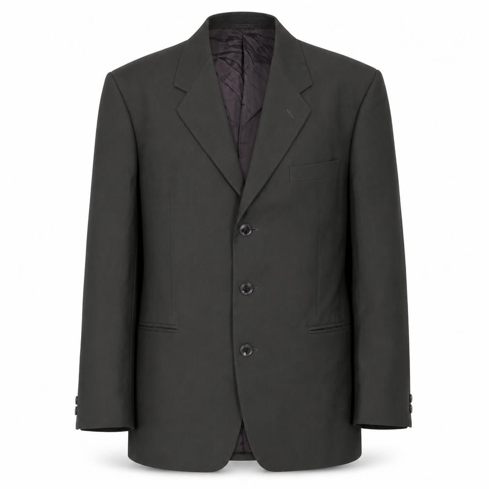 Kriziauomo Mens Green Polyester Jacket Suit Jacket Size 40 Regular