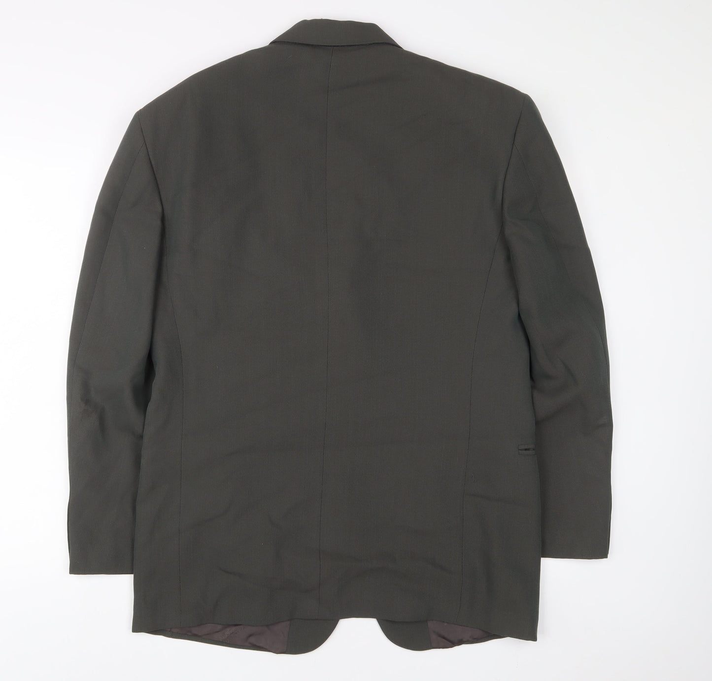 Kriziauomo Mens Green Polyester Jacket Suit Jacket Size 40 Regular