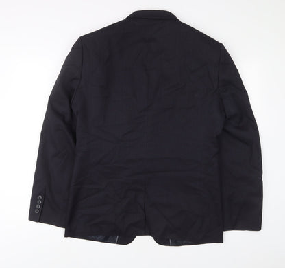 Next Mens Black Polyester Jacket Suit Jacket Size 40 Regular