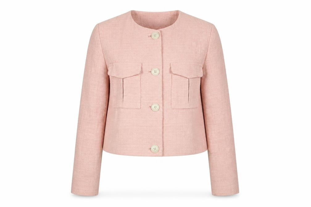 Zara Womens Pink Jacket Size L Button