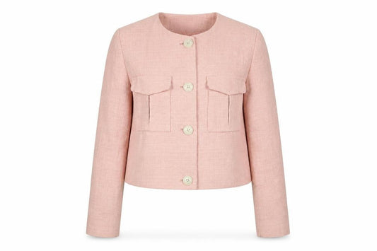 Zara Womens Pink Jacket Size L Button
